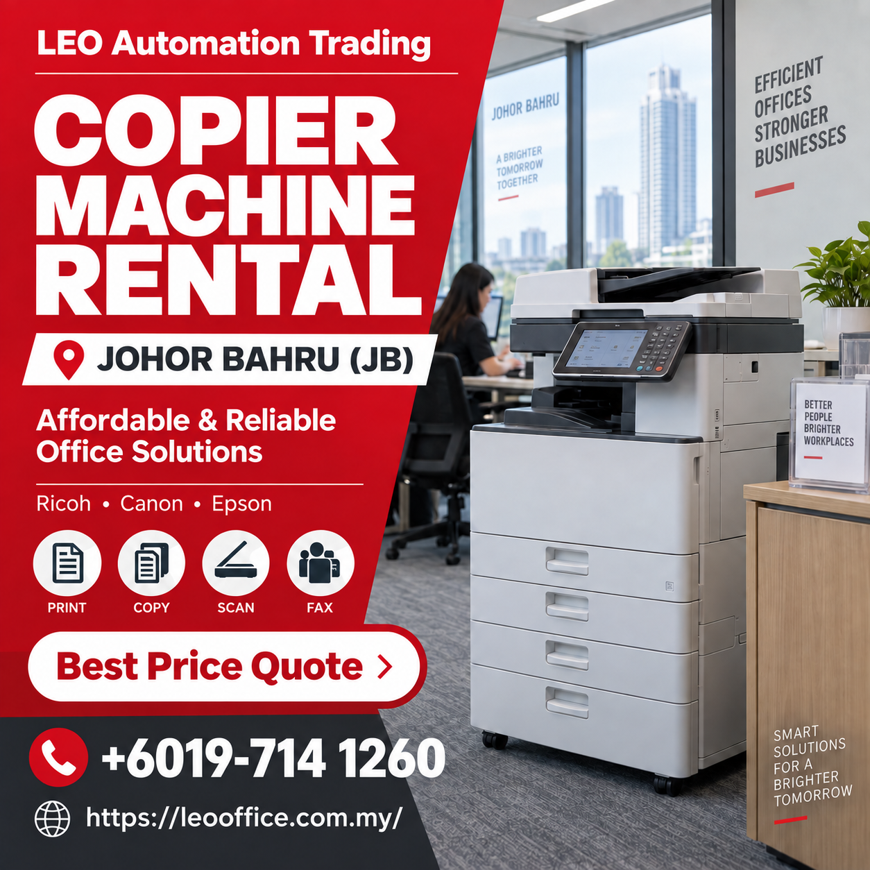 Best Copier Machine Rental in Johor Bahru (JB): Affordable & Reliable Office Solutions
