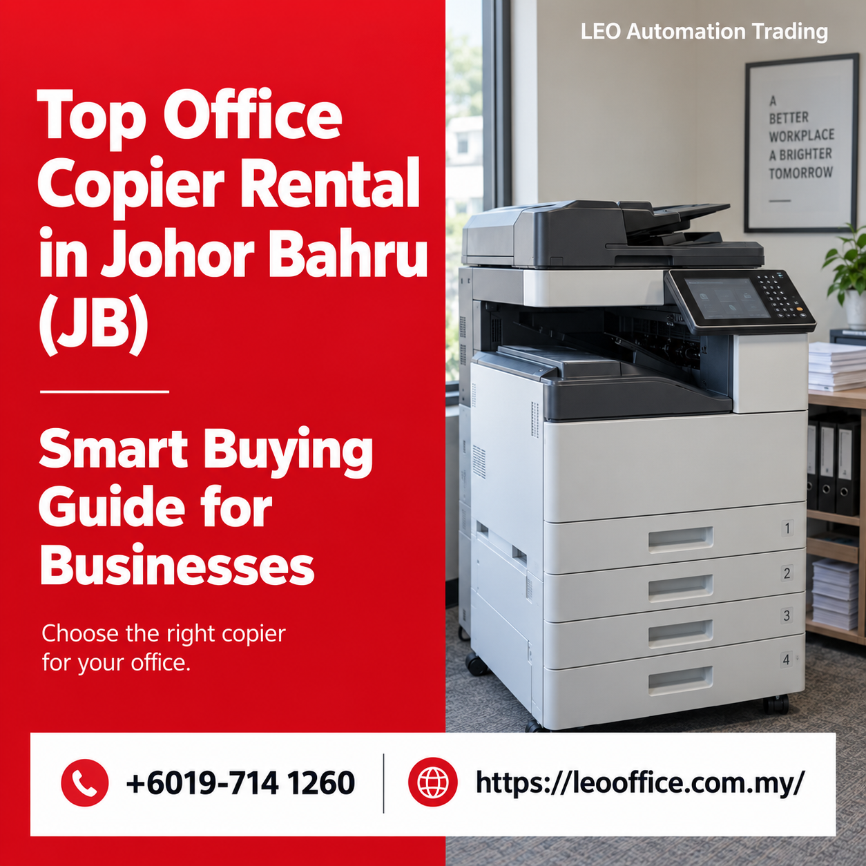 Top Office Copier Rental in Johor Bahru(JB): Smart Buying Guide for Businesses
