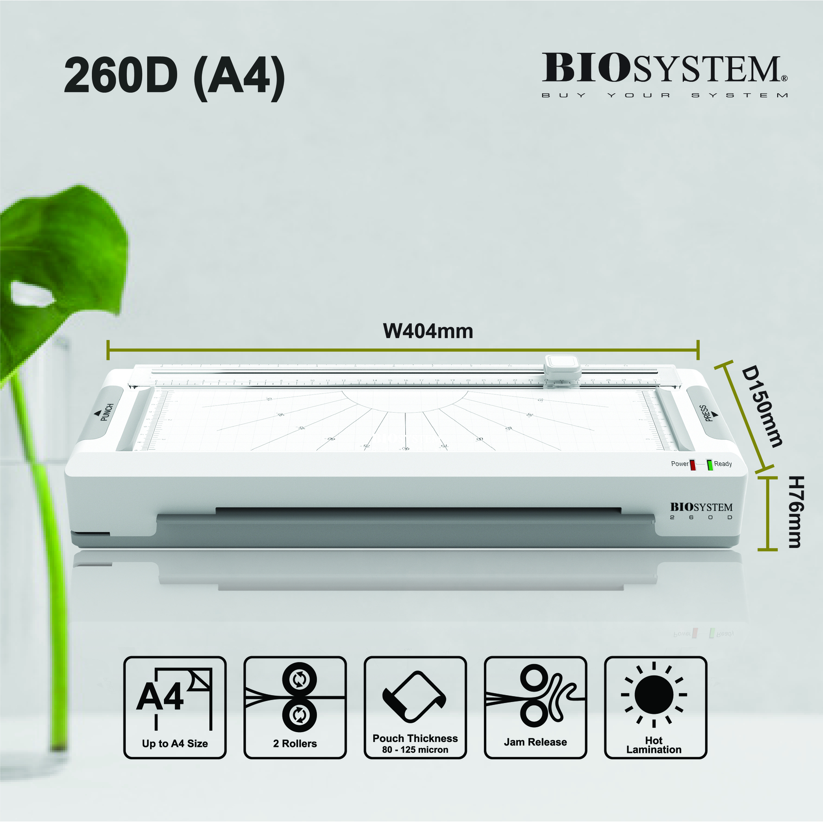 Biosystem 260D A4 Laminator